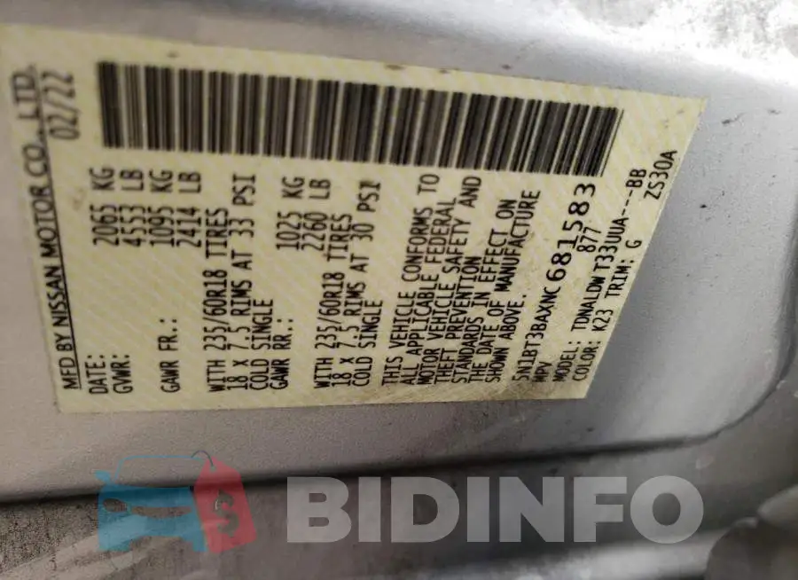 5N1BT3BAXNC681583 Photo# 13