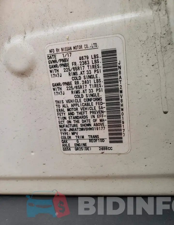 JN8AT2MV8HW019177 Photo# 13