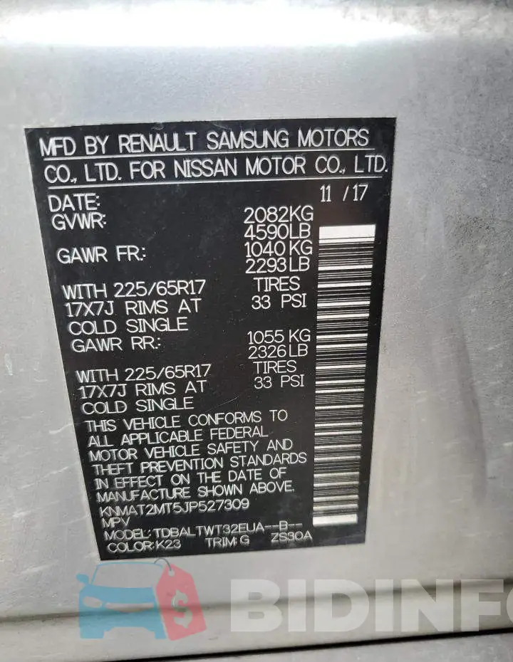 KNMAT2MT5JP527309 Photo# 13