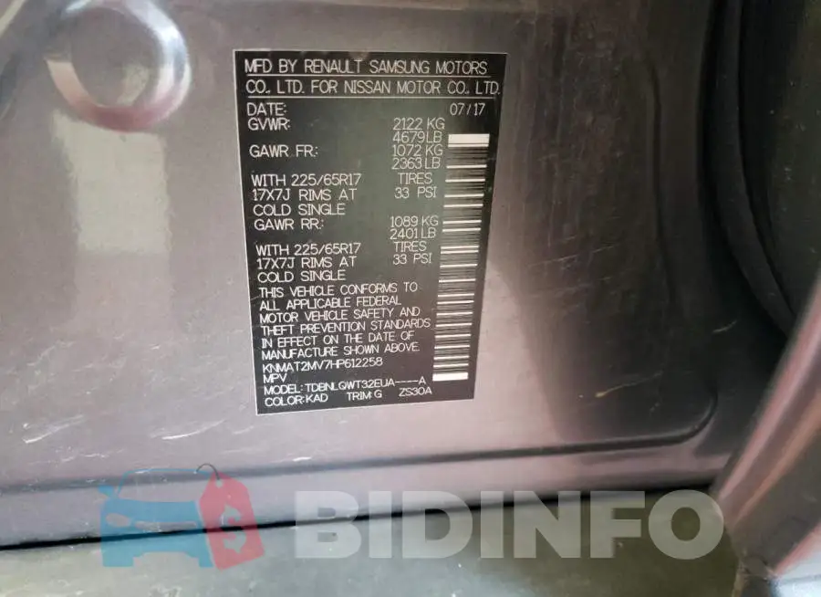 KNMAT2MV7HP612258 Photo# 13