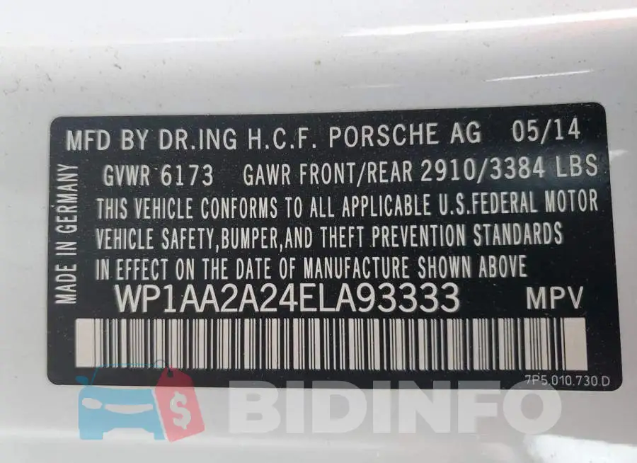 WP1AA2A24ELA93333 Photo# 14