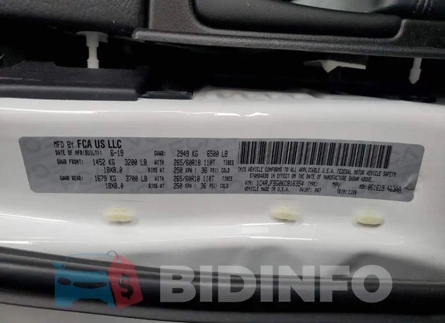 1C4RJFBG0KC816354 Photo# 13
