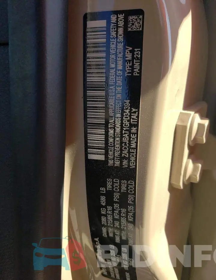 ZACCJBAT1GPD34394 Photo# 14