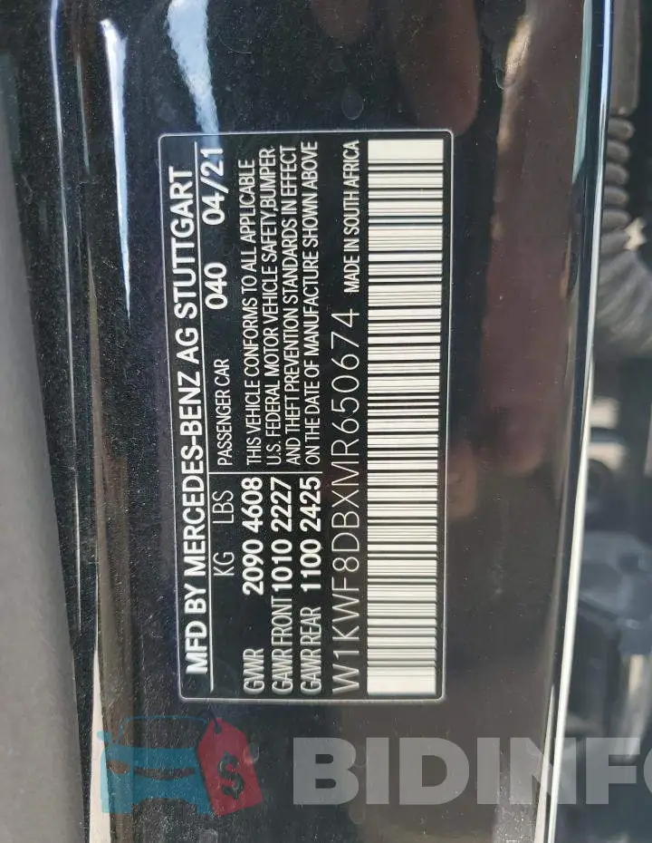 W1KWF8DBXMR650674 Photo# 12