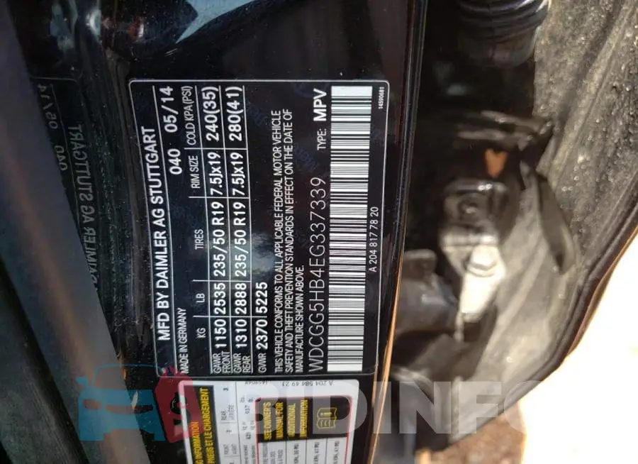 WDCGG5HB4EG337339 Photo# 14