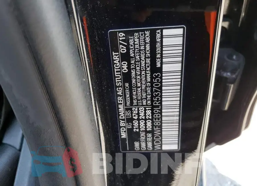 WDDWF8EB9LR537053 Photo# 13