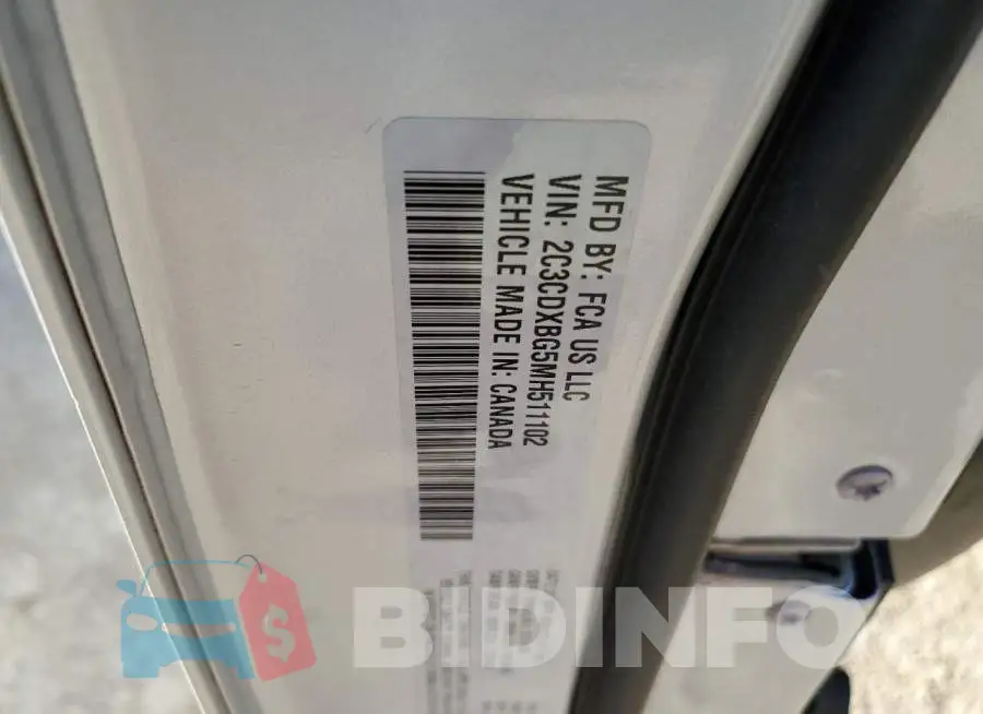 2C3CDXBG5MH511102 Photo# 12