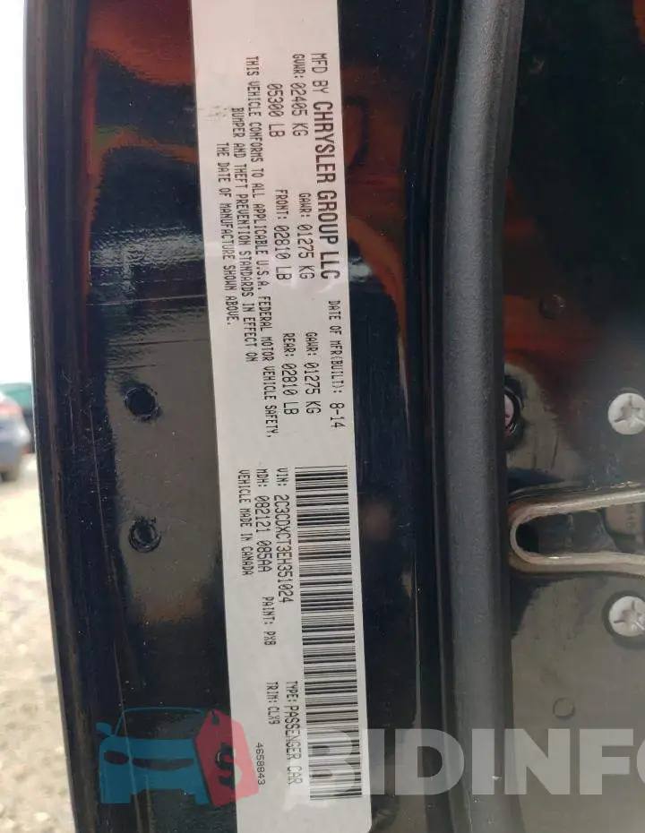 2C3CDXCT3EH351024 Photo# 13