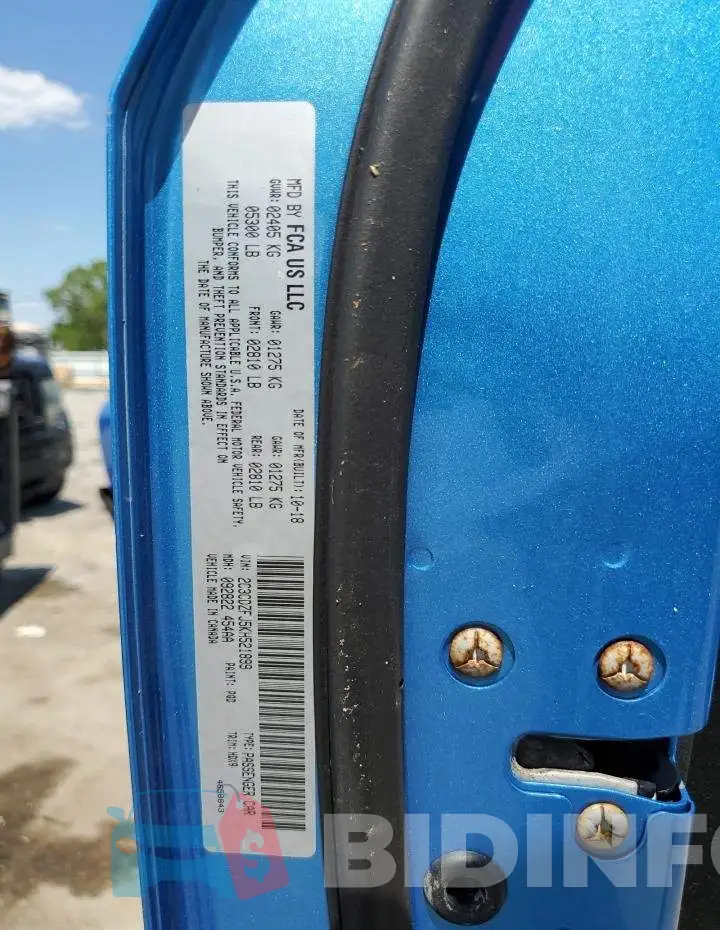 2C3CDZFJ5KH521899 Photo# 12