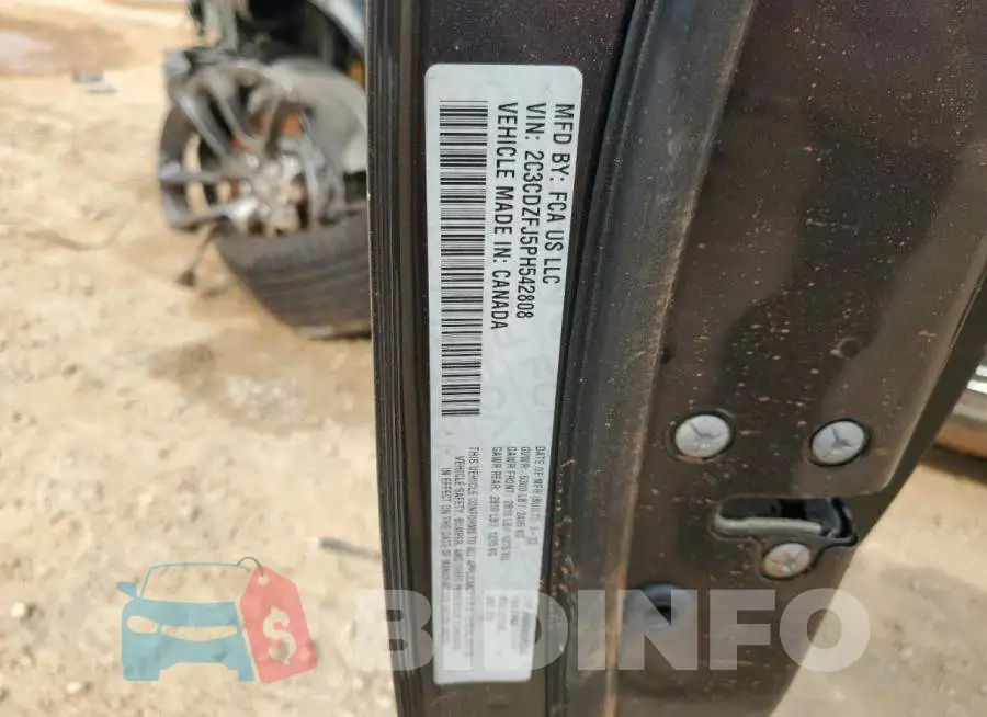 2C3CDZFJ5PH542808 Photo# 12