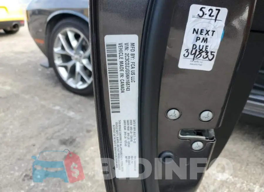 2C3CDZJG5NH168743 Photo# 12