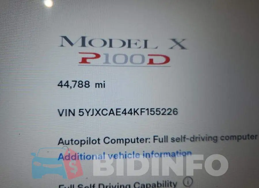 5YJXCAE44KF155226 Photo# 9