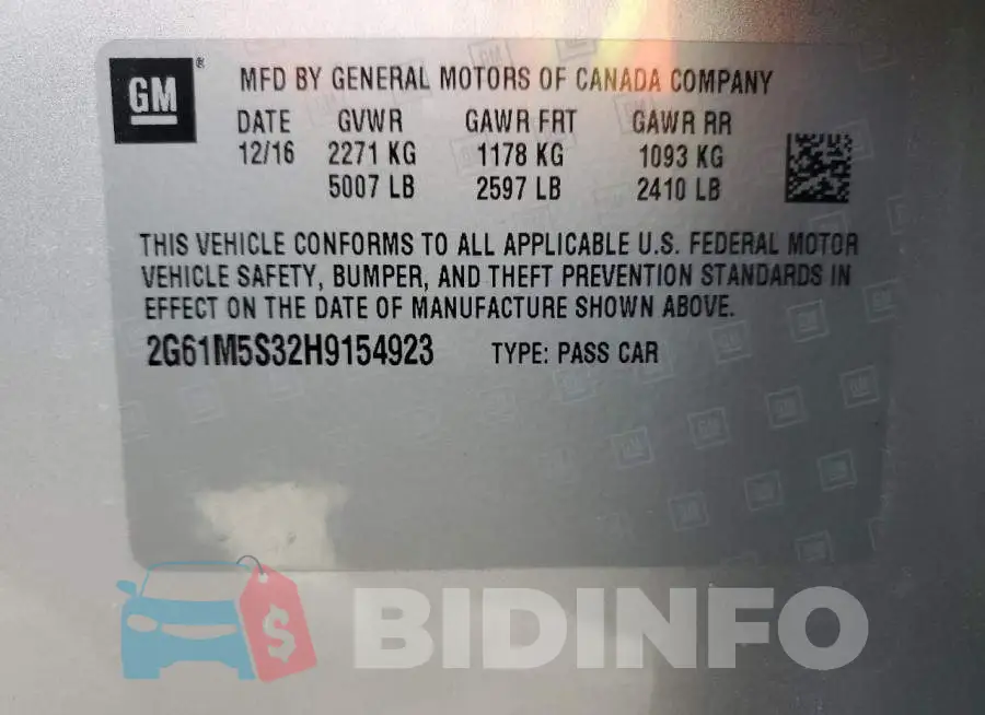 2G61M5S32H9154923 Photo# 13