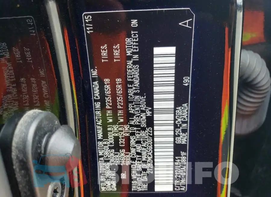 2T2BZMCA5GC007225 Photo# 13