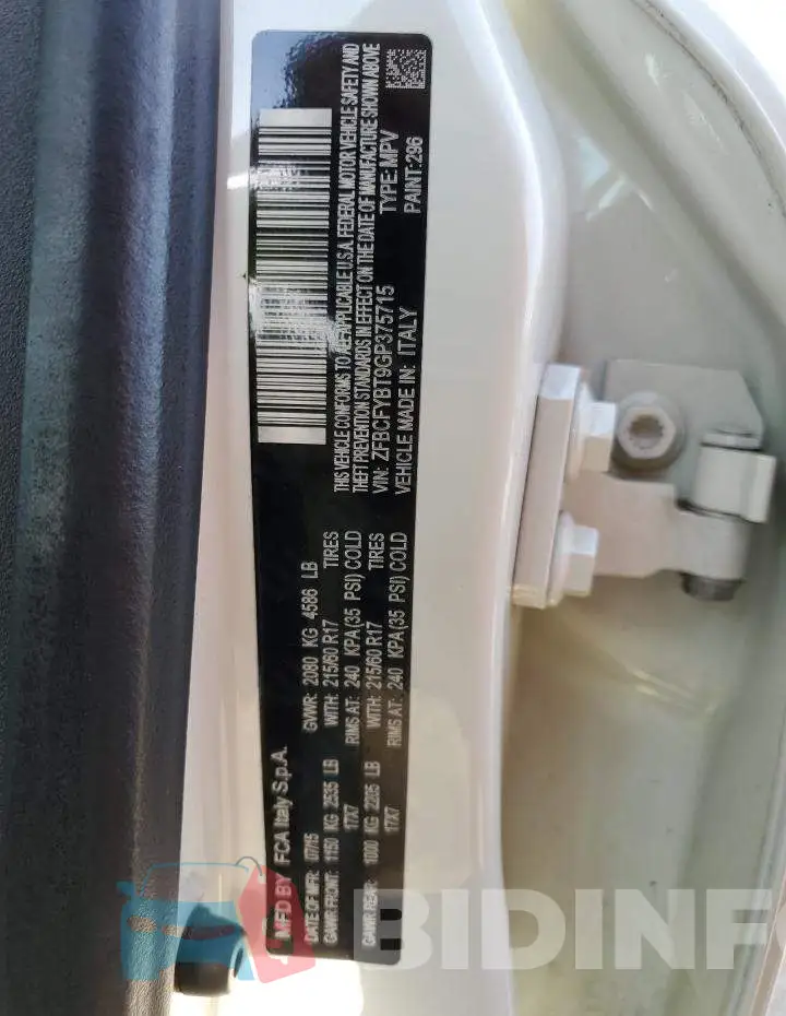 ZFBCFYBT9GP375715 Photo# 13