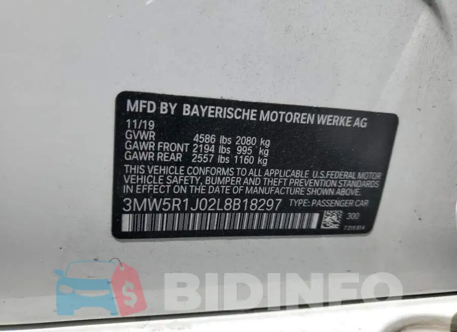 3MW5R1J02L8B18297 Photo# 12