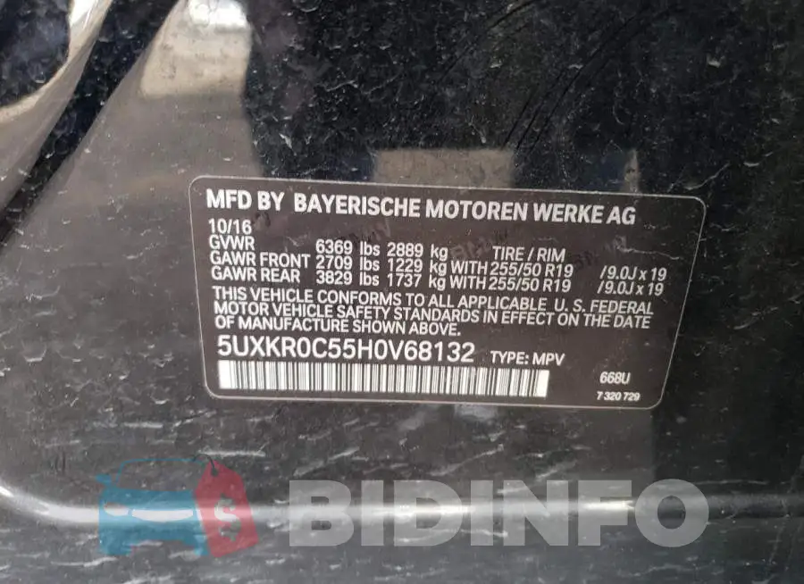 5UXKR0C55H0V68132 Photo# 13