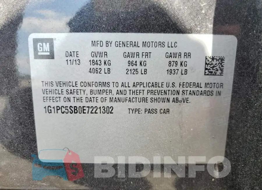 1G1PC5SB0E7221302 Photo# 12