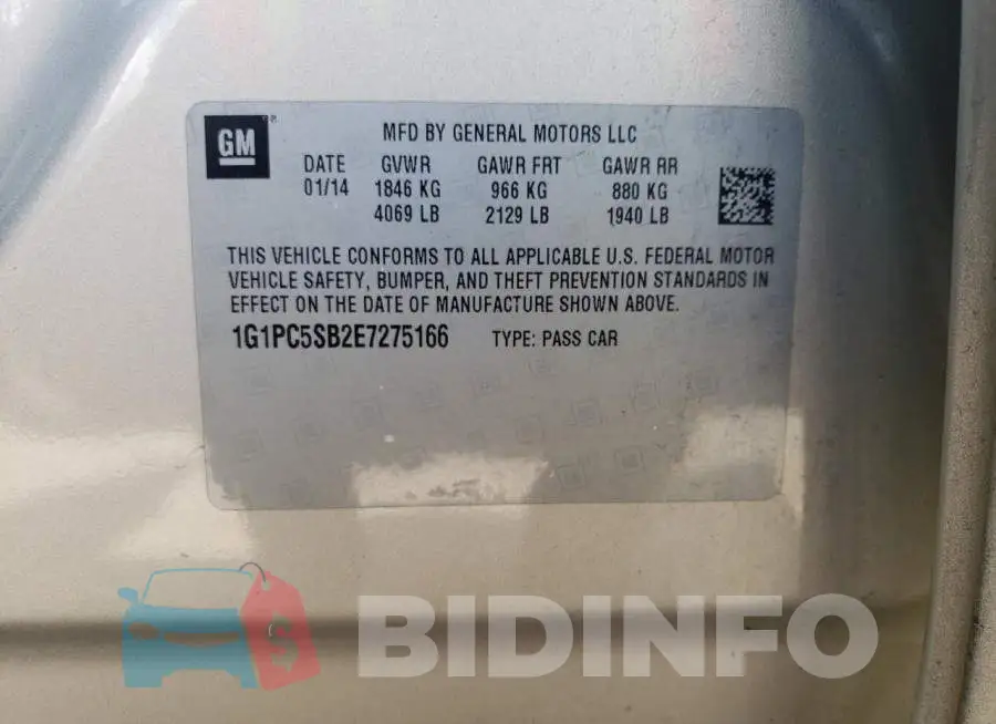 1G1PC5SB2E7275166 Photo# 12