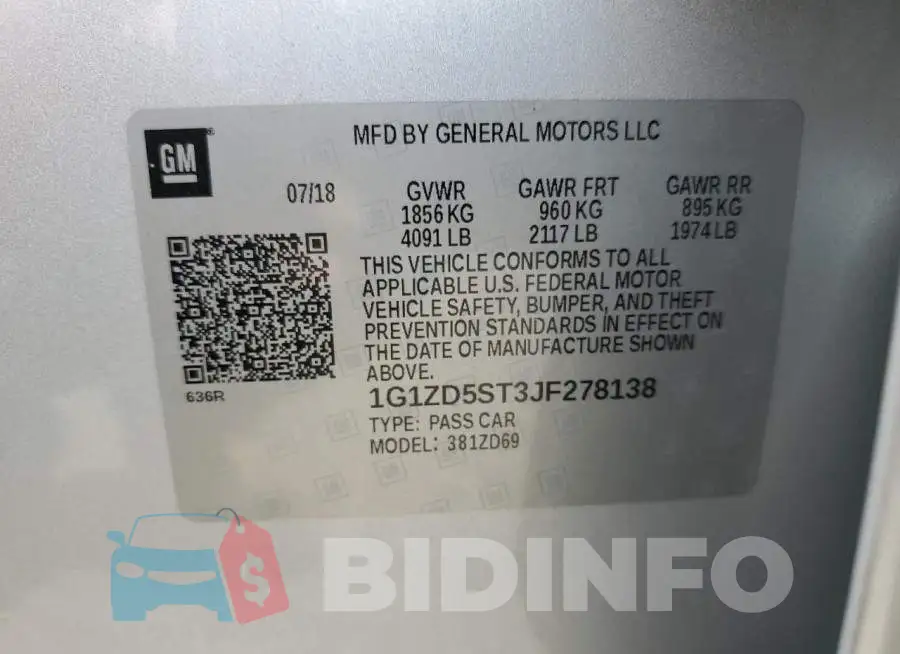 1G1ZD5ST3JF278138 Photo# 13