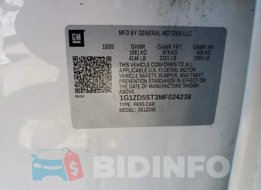 1G1ZD5ST3MF024238 Photo# 12