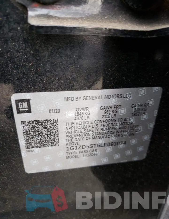 1G1ZD5ST5LF093074 Photo# 12