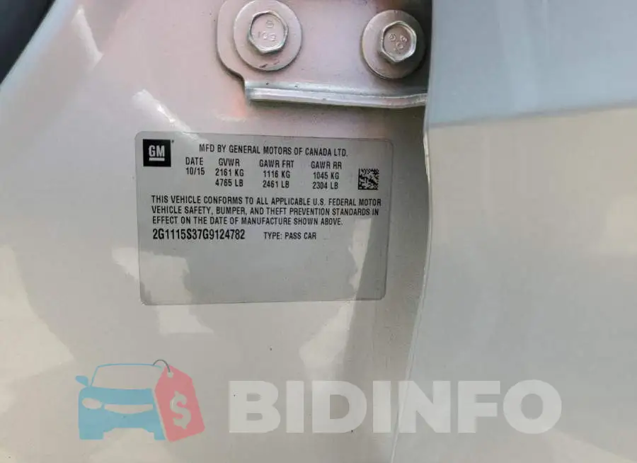 2G1115S37G9124782 Photo# 13