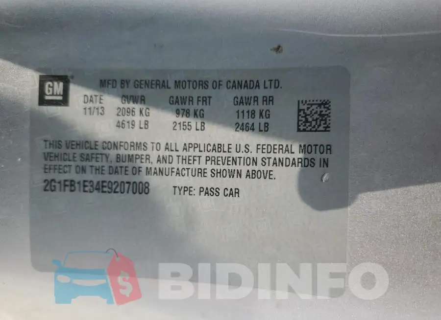 2G1FB1E34E9207008 Photo# 12