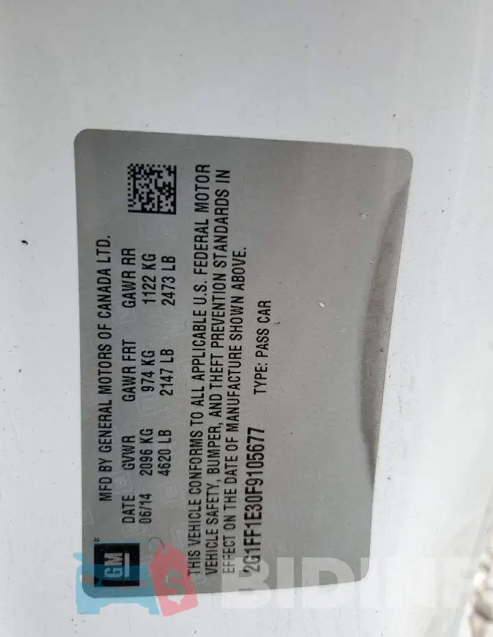 2G1FF1E30F9105677 Photo# 12