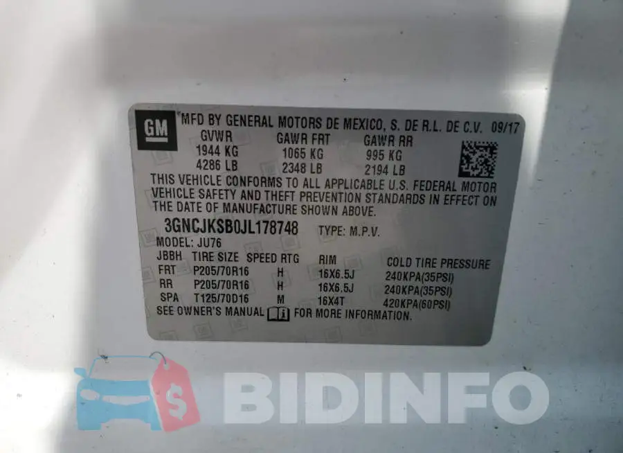 3GNCJKSB0JL178748 Photo# 12