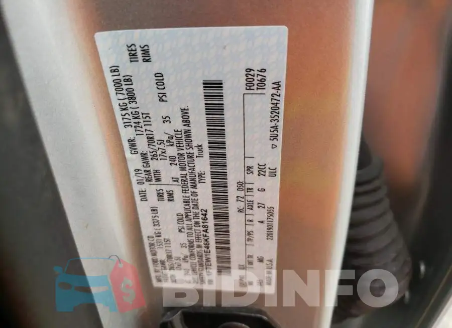1FTEW1E46KFA81642 Photo# 12
