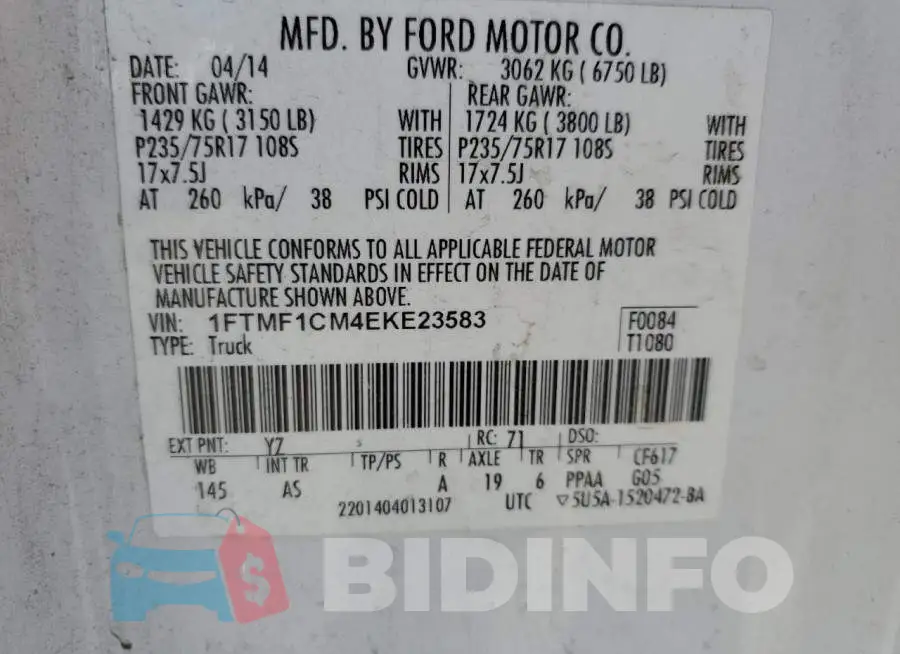 1FTMF1CM4EKE23583 Photo# 12