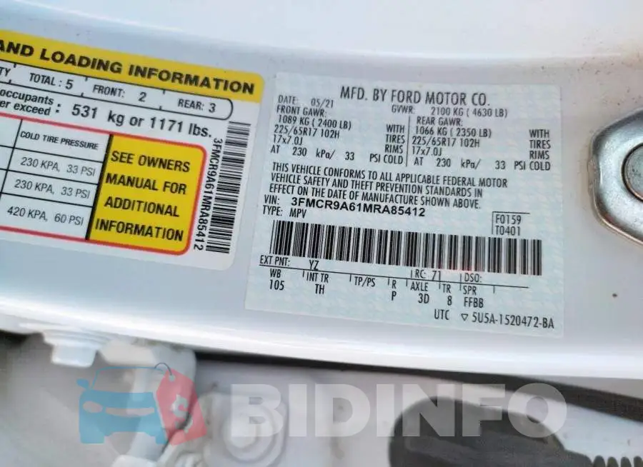 3FMCR9A61MRA85412 Photo# 12