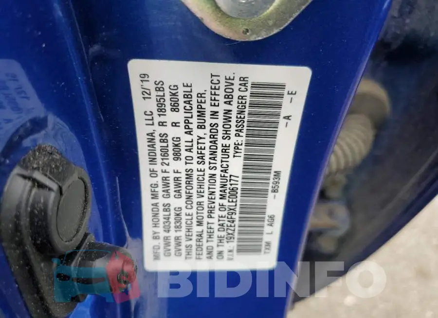 19XZE4F9XLE006177 Photo# 12