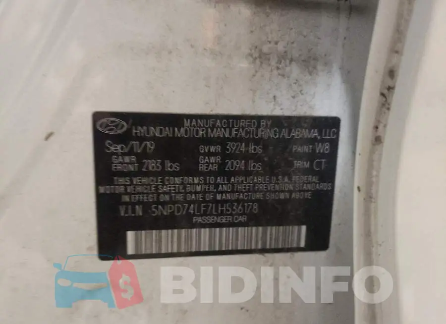 5NPD74LF7LH536178 Photo# 12
