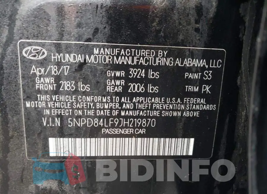 5NPD84LF9JH219870 Photo# 12