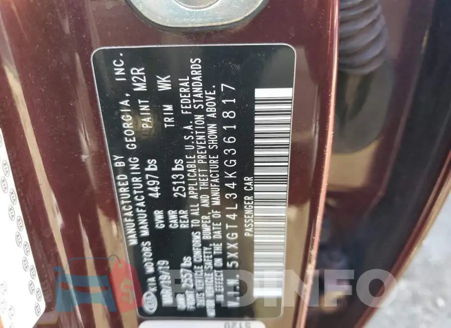 5XXGT4L34KG361817 Photo# 12