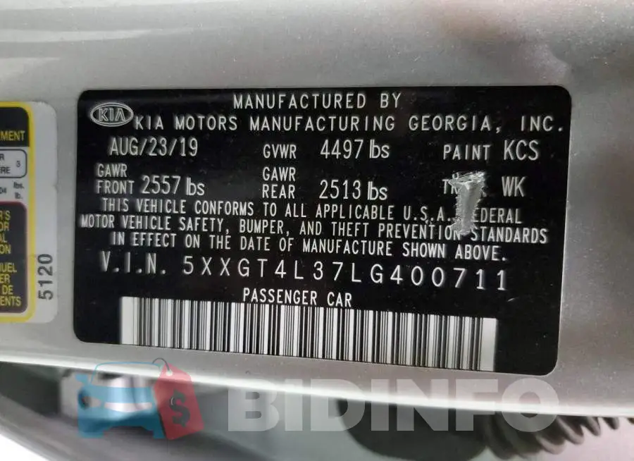 5XXGT4L37LG400711 Photo# 12