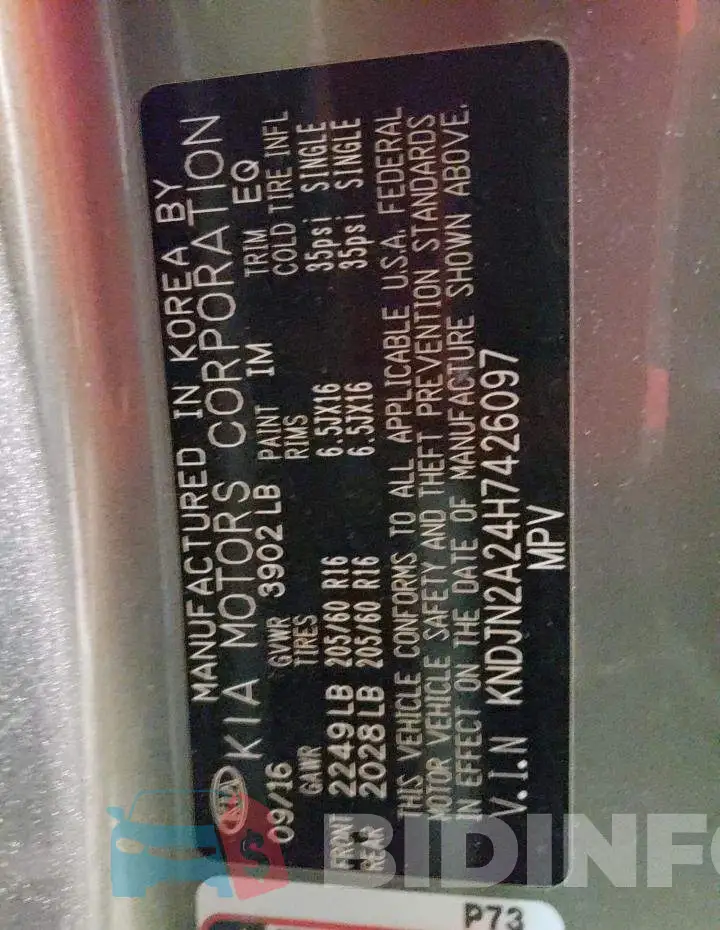 KNDJN2A24H7426097 Photo# 13