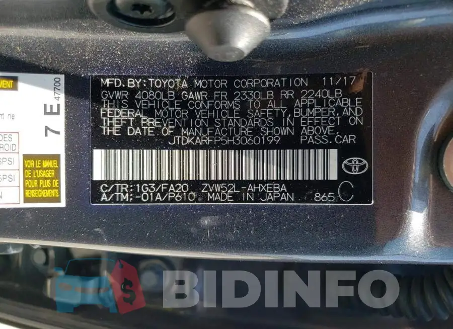 JTDKARFP5H3060199 Photo# 12