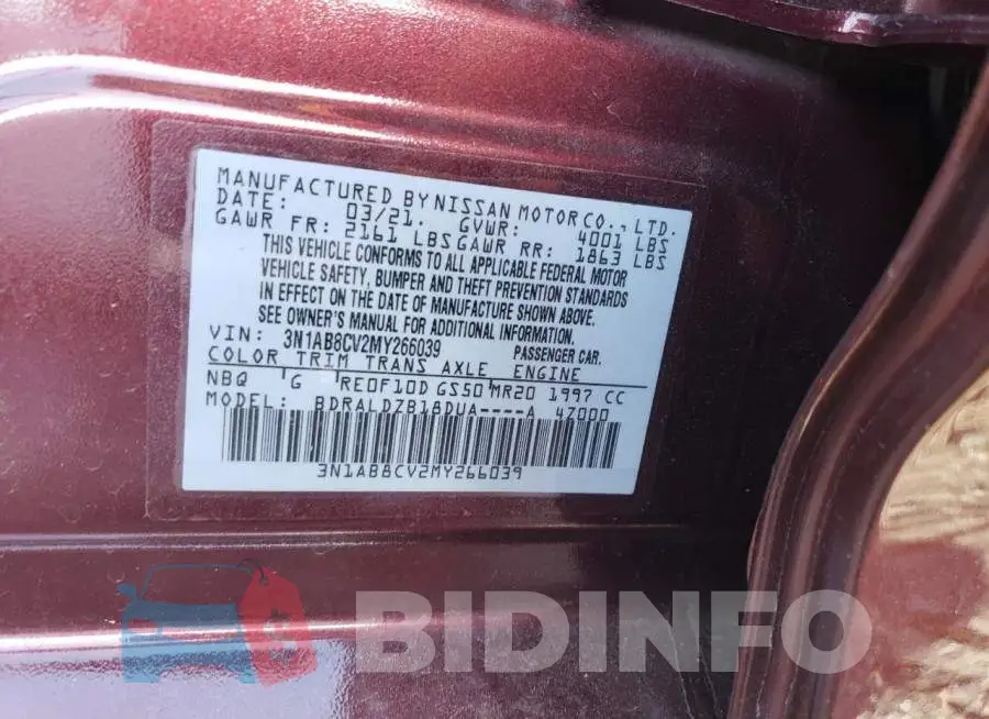 3N1AB8CV2MY266039 Photo# 12