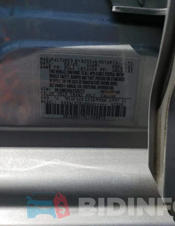 3N1AB8CV9LY228273 Photo# 12