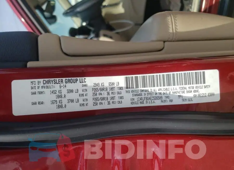 1C4RJFBG4EC526509 Photo# 13