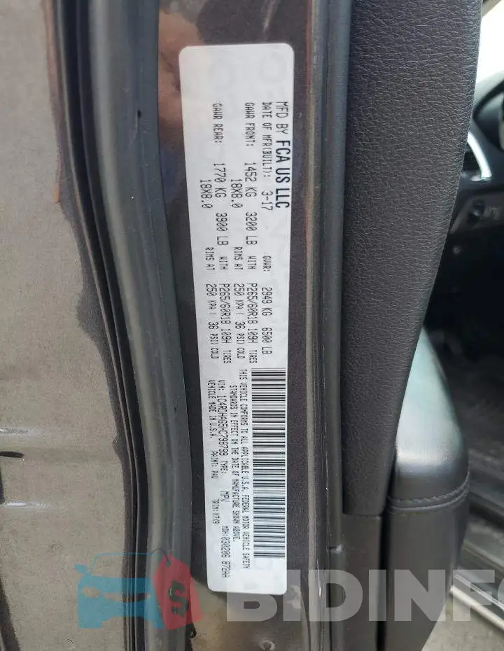 1C4RDHAG5HC798799 Photo# 13