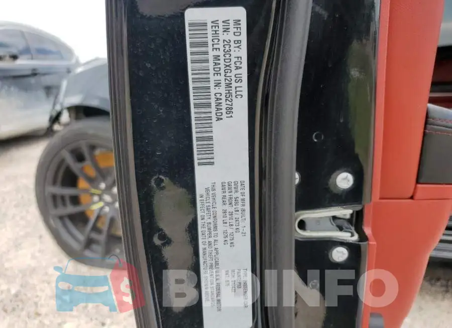 2C3CDXGJ2MH527861 Photo# 12