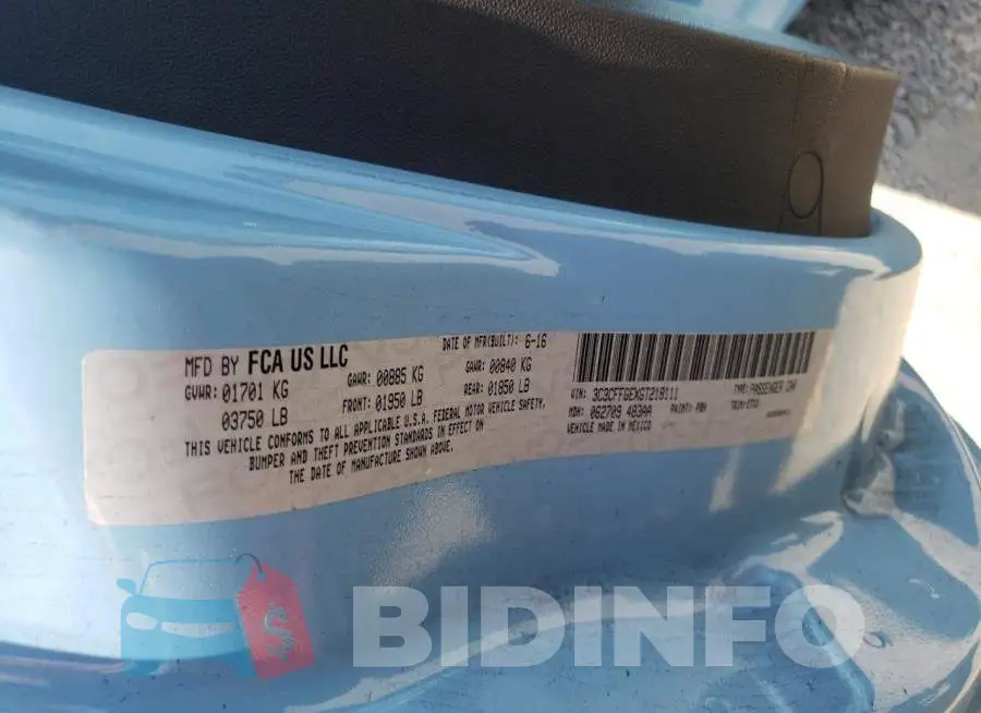 3C3CFFGEXGT218111 Photo# 14