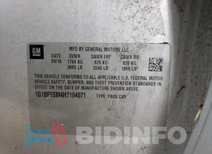 1G1BF5SM4H7104071 Photo# 13