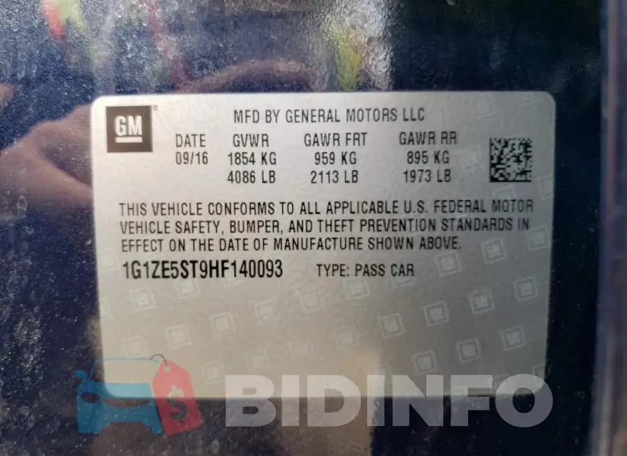 1G1ZE5ST9HF140093 Photo# 12