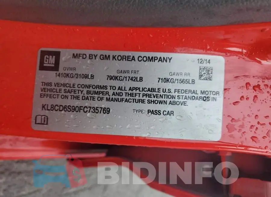 KL8CD6S90FC735769 Photo# 12