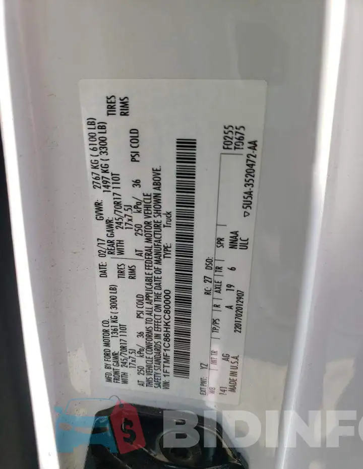 1FTMF1C86HKC80000 Photo# 12